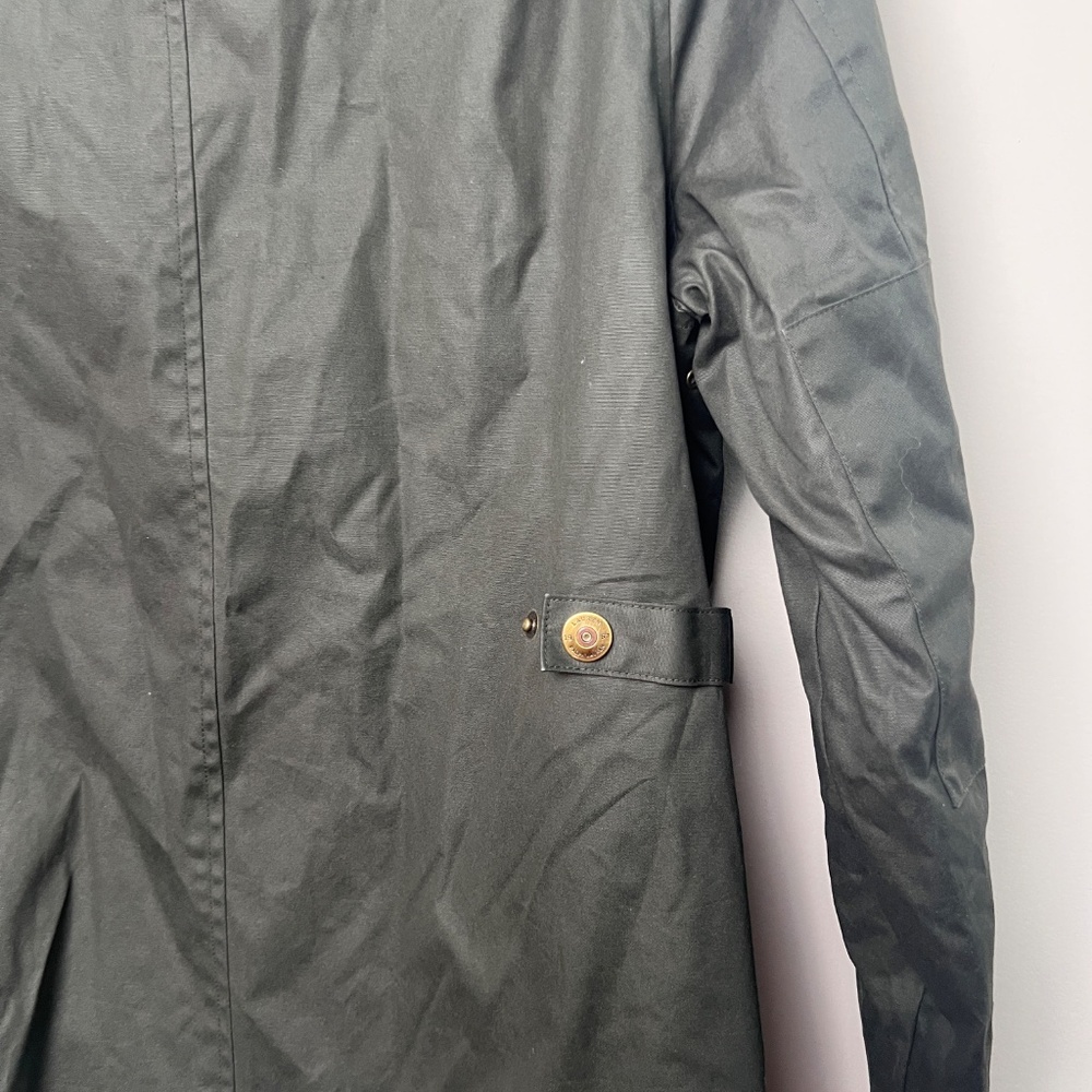 Lauren Ralph Lauren Women’s Olive Green Field Jacket Petite Sml Corduroy Collar - Picture 10 of 11